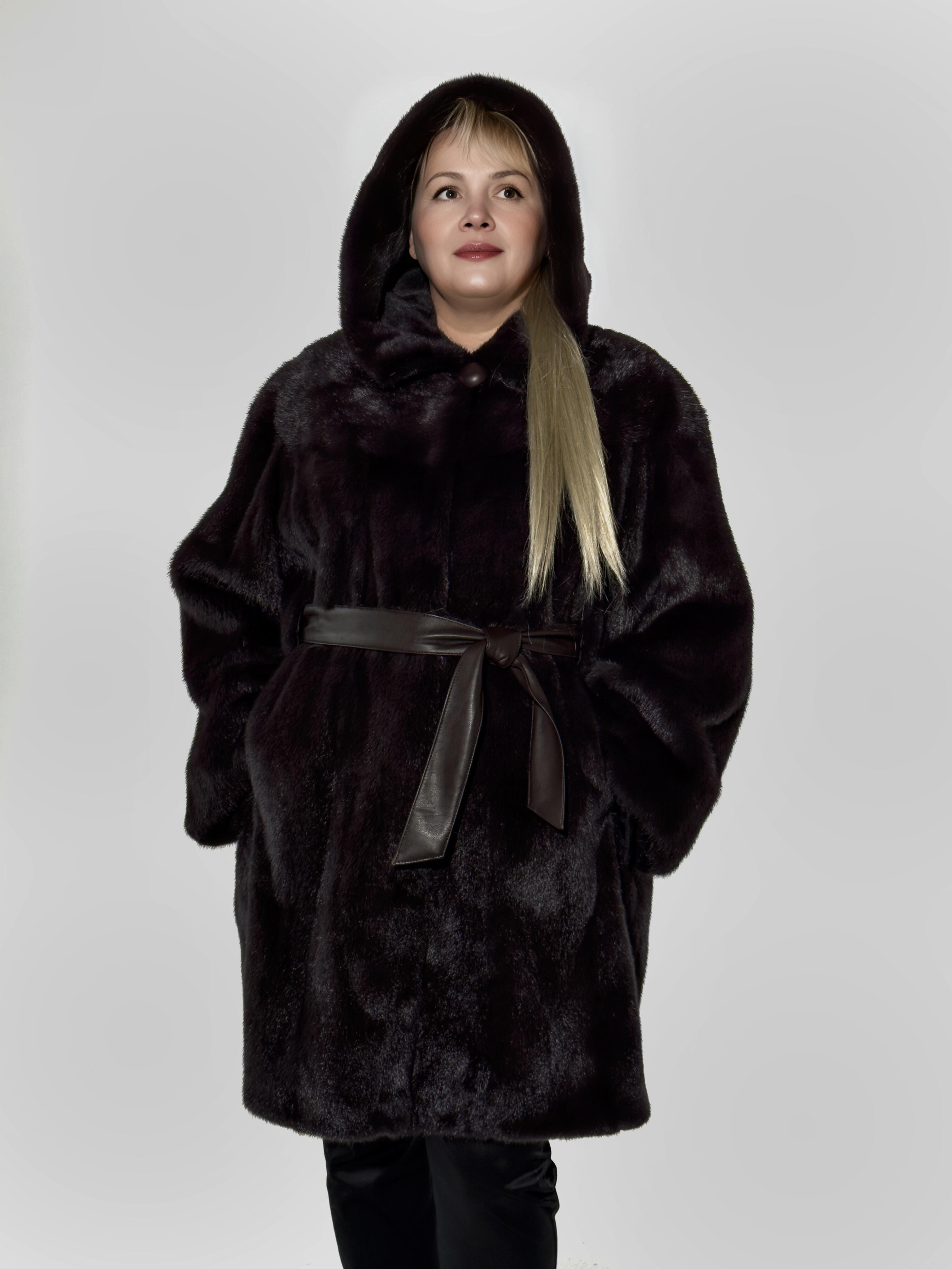 Шуба из скандинавской норки «Рубашка»