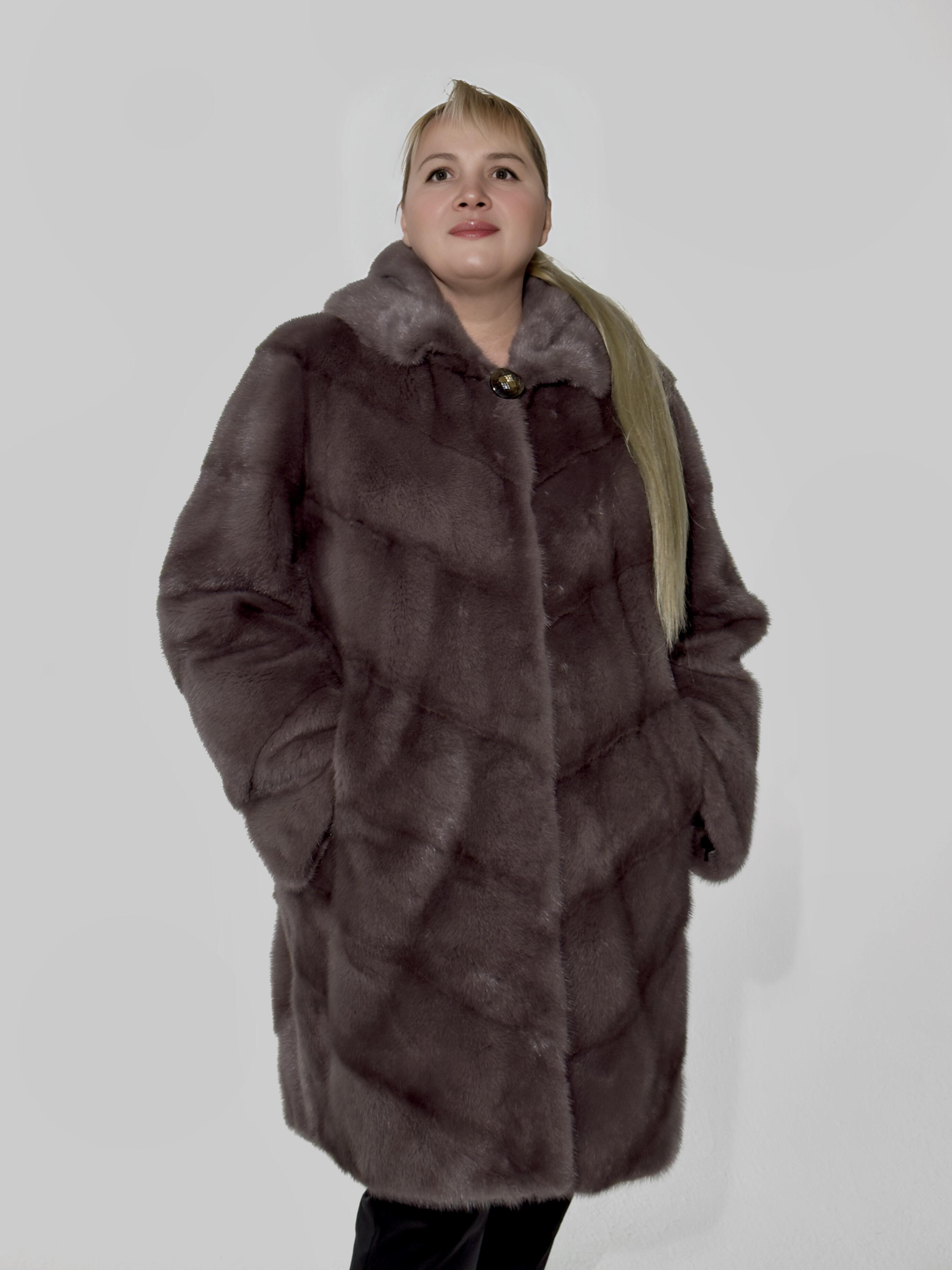 Шуба из скандинавской норки