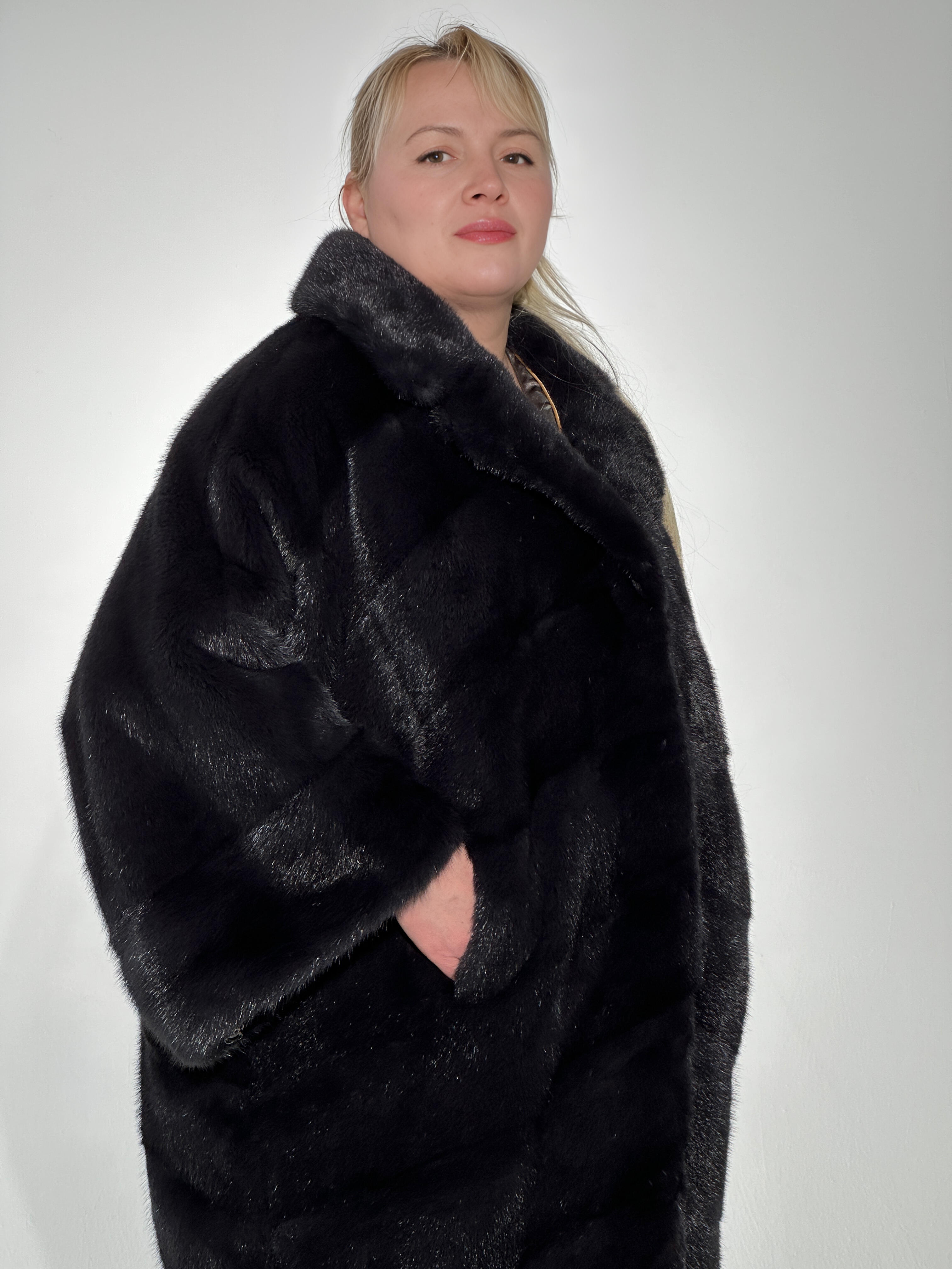Шуба из скандинавской норки