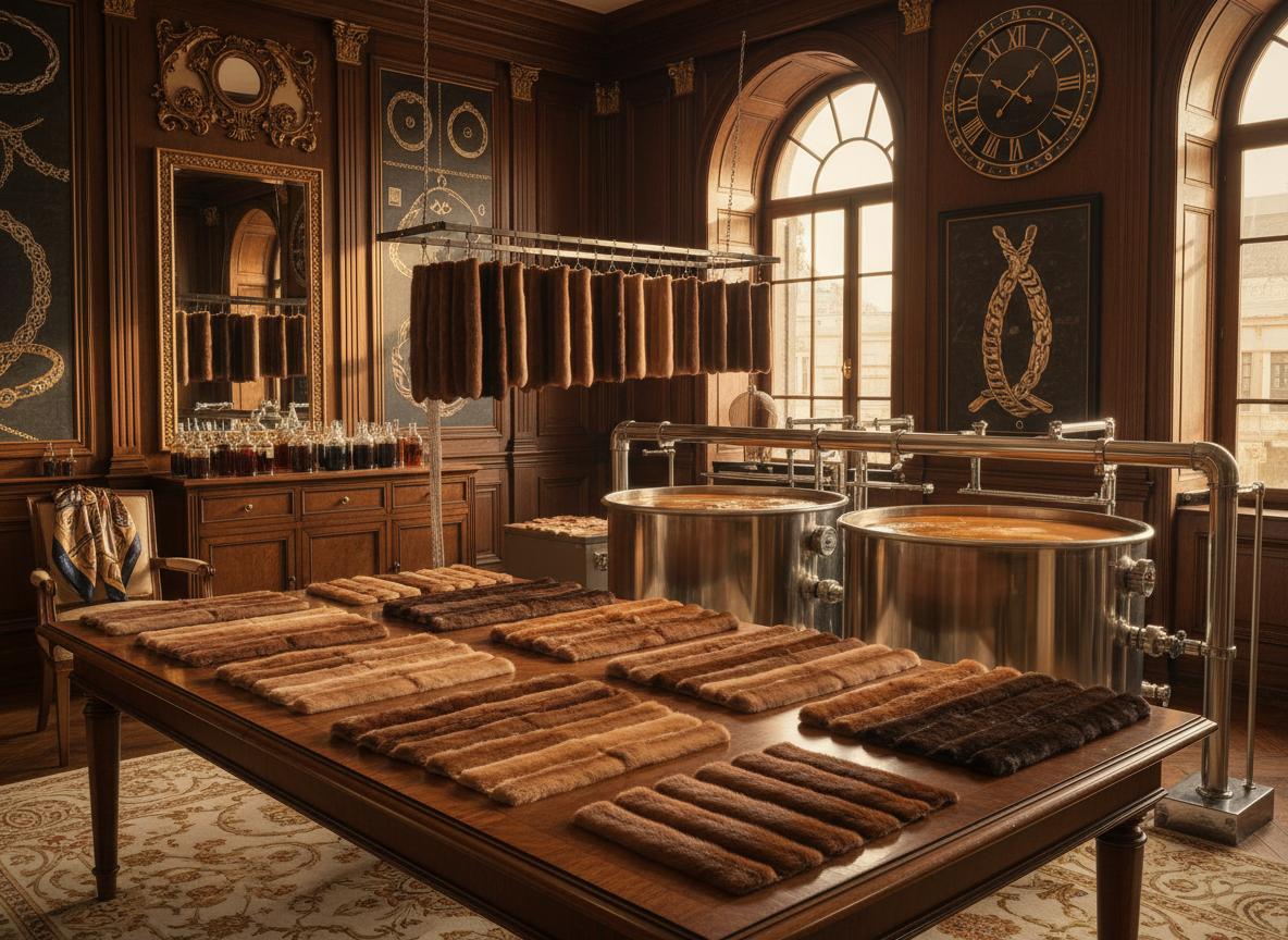 Окрашивание меха